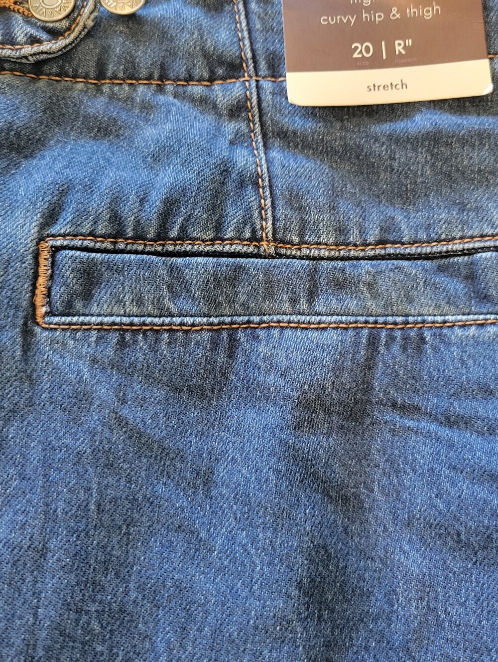 NWT Ava & Viv Plus Size 20 Regular Jeans High Rise Curvy Trouser - Picture 10 of 15